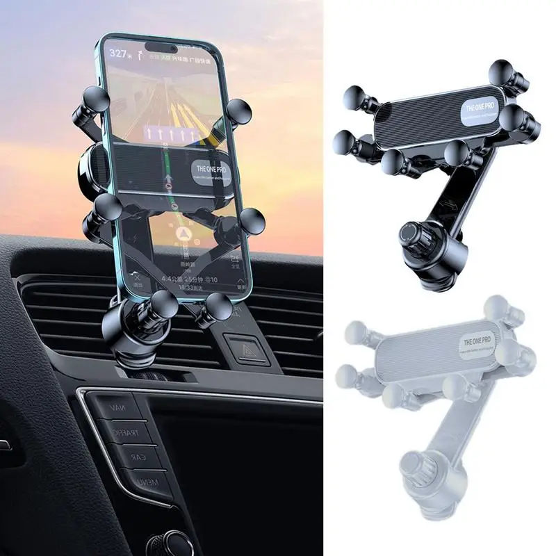 

Phone Mount For Car 360 Degree Rotation Car Phone Holder Non Slip Air Outlet Automobile Hands Free Air Vent Smartphone Holder