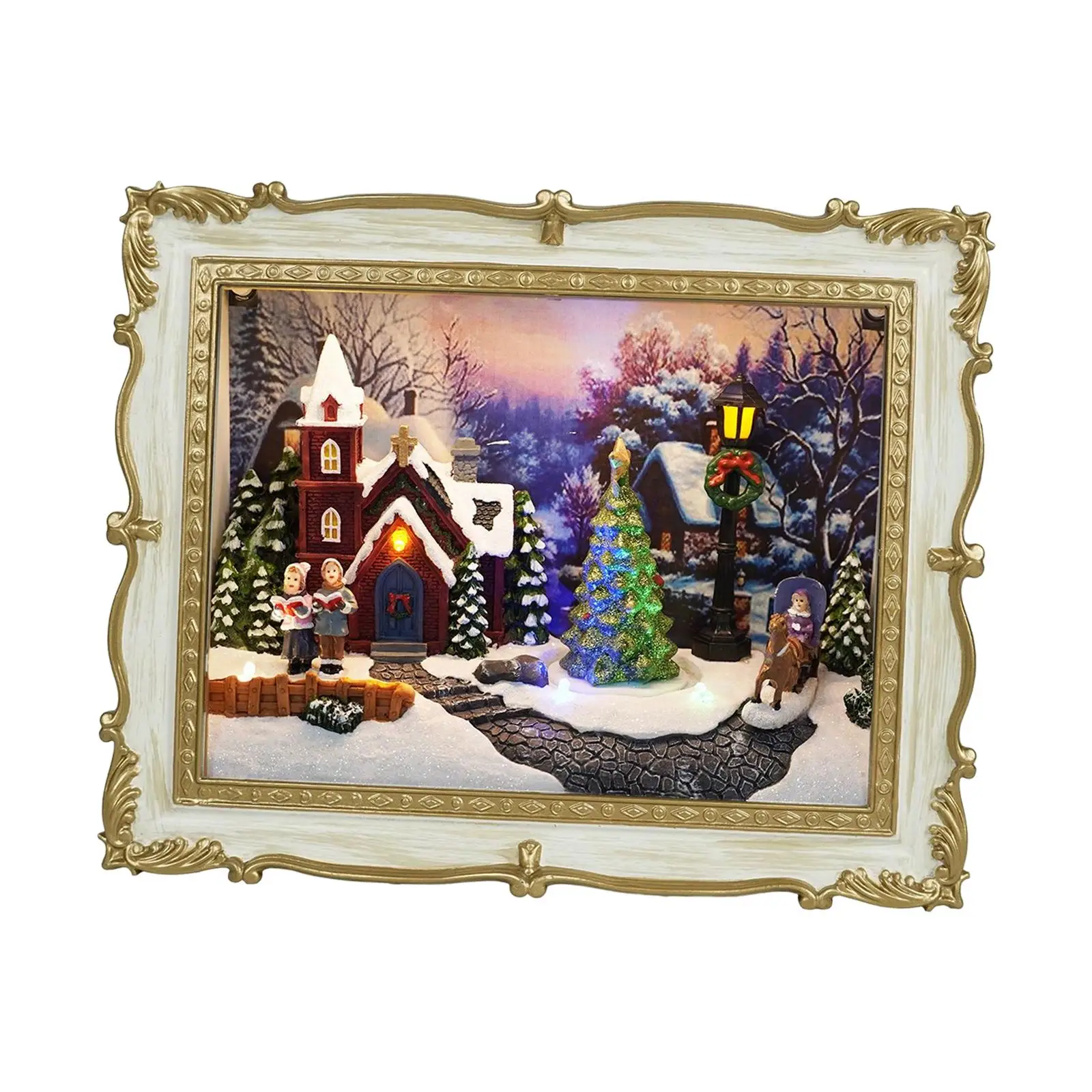 Christmas Town House Decoration Battery Operated Winter Snow Village Musical Miniature Christmas Town Set for Desktop Festive
Christmas Town House Decoration Battery Operated Winter Snow Village Musical Miniature Christmas Town Set for Desktop Festive