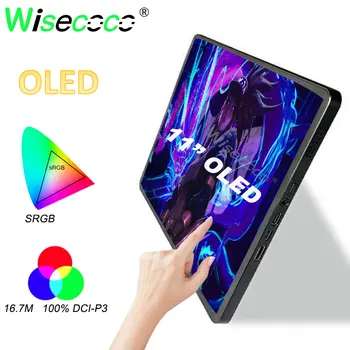 OLED 터치 모니터, 초박형 휴대용 모니터, 아몰레드 라즈베리 파이 PC 모니터, 11 인치, 2K 보조 모니터, 1728x2360