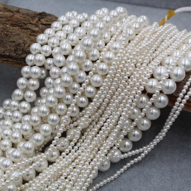 Round AAA Pearls made from natural shells Fine Look 2/4/6/8/10mm Loose Spacer Beads for Jewelry Making DIY Necklace Bracelets
Round AAA Pearls made from natural shells Fine Look 2/4/6/8/10mm Loose Spacer Beads for Jewelry Making DIY Necklace Bracelets