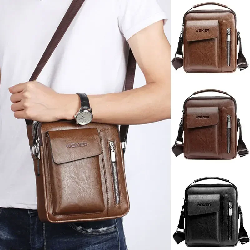 New Casual Men Shoulder Bag Vintage Crossbody Bags Male Bag PU Leather Handbag Capacity Men Messenger Bags Tote Bag
New Casual Men Shoulder Bag Vintage Crossbody Bags Male Bag PU Leather Handbag Capacity Men Messenger Bags Tote Bag