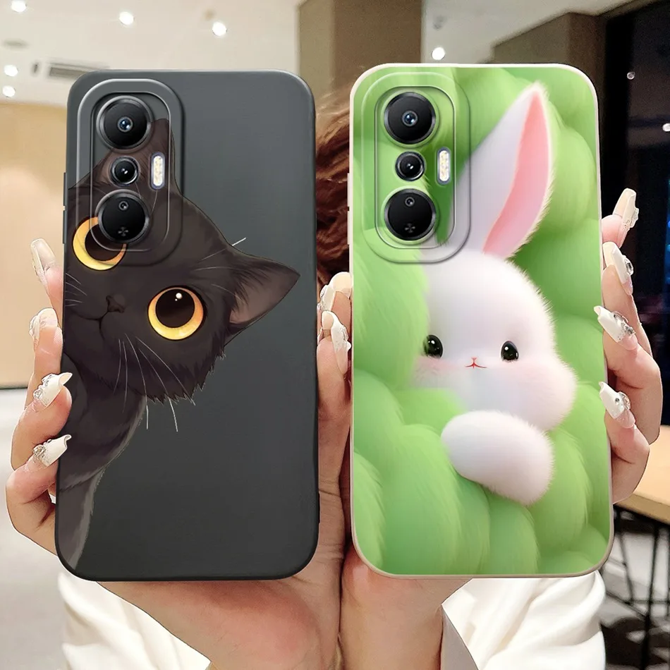 For Infinix Hot S I Cute Rabbit Cat Cartoon Phone Case For Infinix