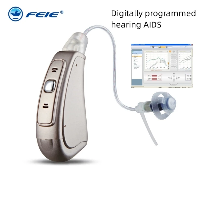 

MY-20 Intelligent Multi-core Digital Wireless Hearing Aids 16 Channels Digital Programmable Audio Amplifier Mini RIC Deaf Aid