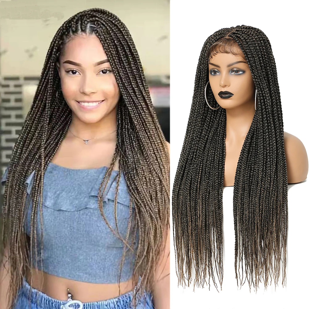 Braided Lace Front Wigs 30 Inch Knotless Braided Wigs 4X4 Lace Box Braids Wig Hair Heat Resistant Fiber Synthetic Wig For Women
Braided Lace Front Wigs 30 Inch Knotless Braided Wigs 4X4 Lace Box Braids Wig Hair Heat Resistant Fiber Synthetic Wig For Women