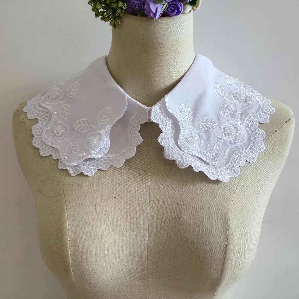 Wholesale sales of 1-10 piece thick cotton linen black and white buckleable fake collar DIY embroidery decorative accessories
Wholesale sales of 1-10 piece thick cotton linen black and white buckleable fake collar DIY embroidery decorative accessories