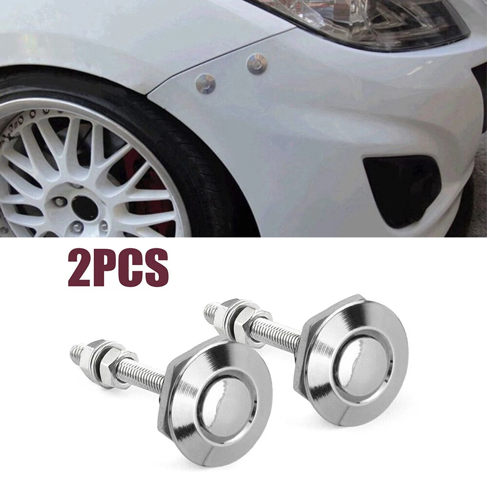 2Pcs/Set Silver Push Button Quick Release Hood Pin Lock Clip Latch Push Button Quick Release Bumper Accessories
2Pcs/Set Silver Push Button Quick Release Hood Pin Lock Clip Latch Push Button Quick Release Bumper Accessories