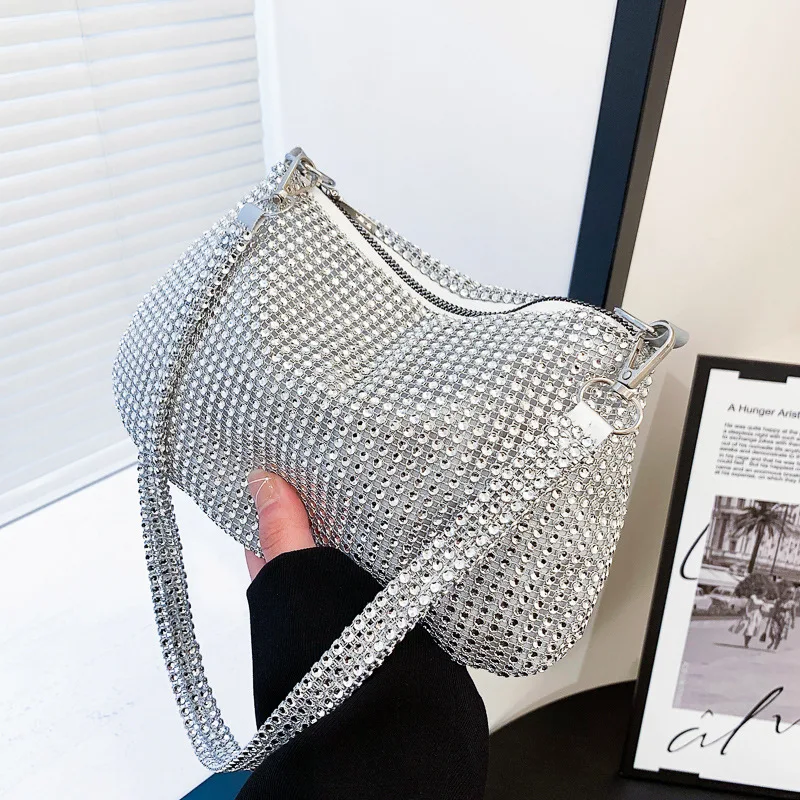 Fashion Rhinestones Evening Clutch Bag Shiny Crystal Female Dinner Party Wedding Purses Handbag Designer Shoulder Underarm Bags
Fashion Rhinestones Evening Clutch Bag Shiny Crystal Female Dinner Party Wedding Purses Handbag Designer Shoulder Underarm Bags