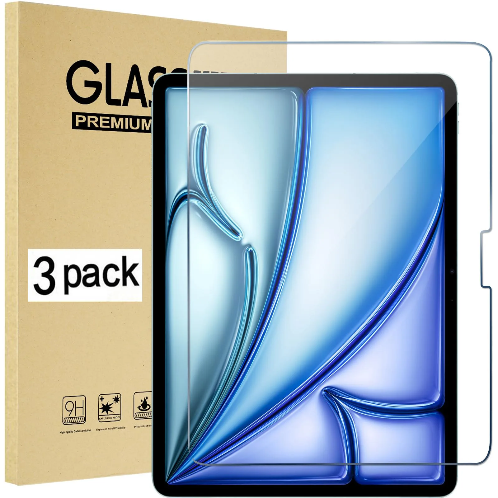 ( 3 Packs ) Tempered Glass For Apple iPad Air 11 2024 (Air 6) A2899 A2900 A2902 Anti-Scratch Tablet Screen Protector Film
( 3 Packs ) Tempered Glass For Apple iPad Air 11 2024 (Air 6) A2899 A2900 A2902 Anti-Scratch Tablet Screen Protector Film