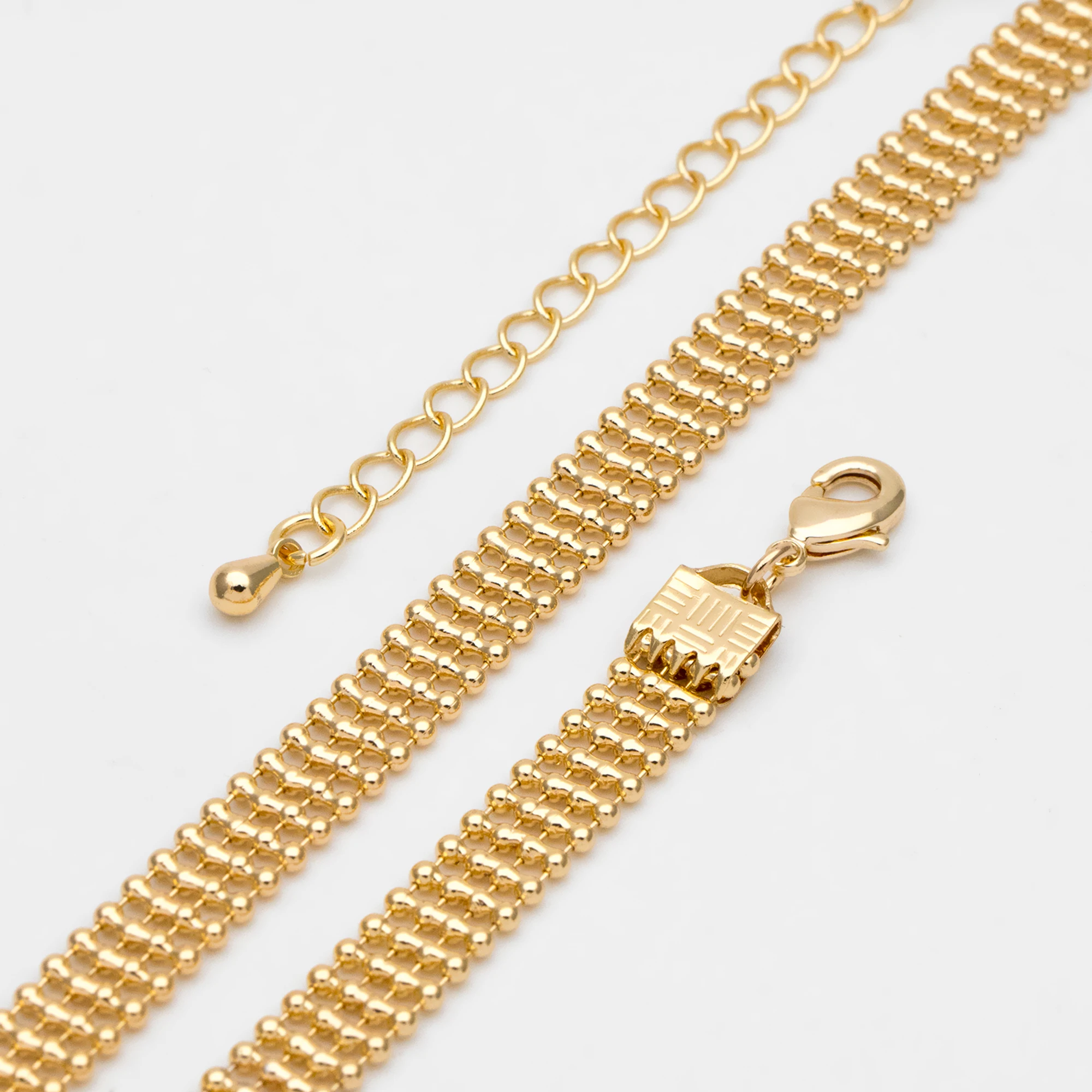 Gold Multi Strand Ball Chains 6.2mm, Finished Bracelet/ Necklace with Extender Chain, Ready to Wear (#LK-233)
Gold Multi Strand Ball Chains 6.2mm, Finished Bracelet/ Necklace with Extender Chain, Ready to Wear (#LK-233)