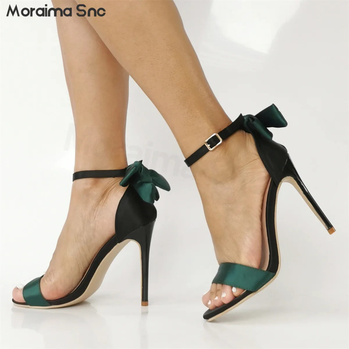 Back Bow Satin Sexy Sandals Round Toe Strap Stiletto Heel Large Size Banquet High Heel Sandals Ankle Buckle Fashion Women's Shoe
Back Bow Satin Sexy Sandals Round Toe Strap Stiletto Heel Large Size Banquet High Heel Sandals Ankle Buckle Fashion Women's Shoe
