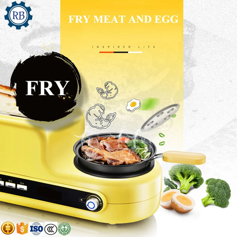 3 In 1 Electric Breakfast Machine Multifunction Coffee maker frying pan mini oven household bread pizza
3 In 1 Electric Breakfast Machine Multifunction Coffee maker frying pan mini oven household bread pizza