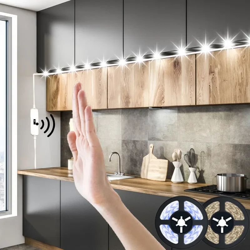 Backlight TV Kitchen Lighting 0.5~5M LED Indoor DC 5V Strip Hand Sweep Waving ON OFF USB Sensor Motion LED Under Cabinet Lights
Backlight TV Kitchen Lighting 0.5~5M LED Indoor DC 5V Strip Hand Sweep Waving ON OFF USB Sensor Motion LED Under Cabinet Lights