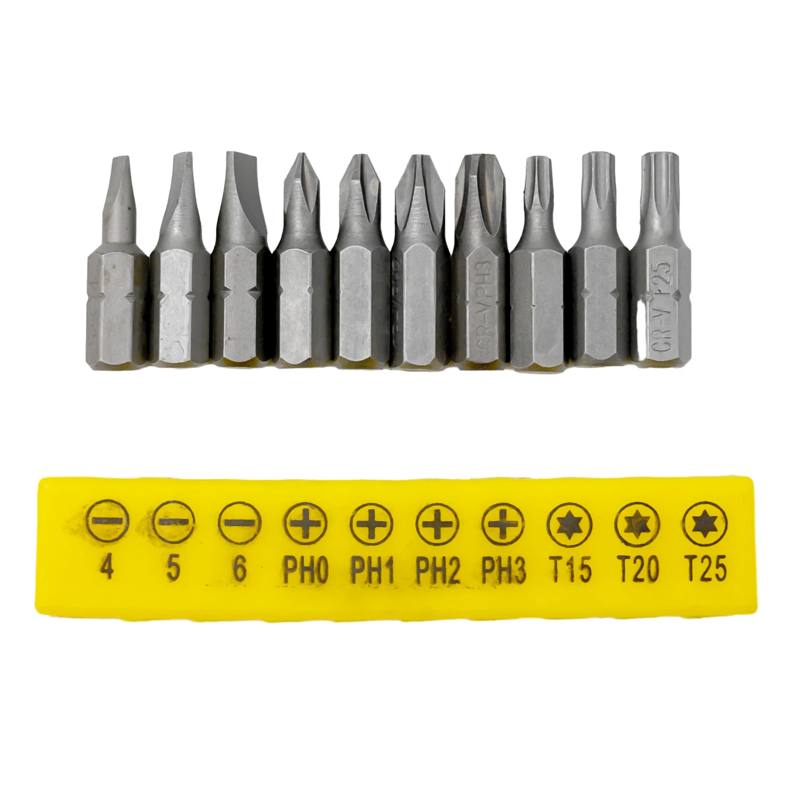 10Pcs Screwdriver Bit 6.35mm Shank Drill Bit Set Torx Cross Flat Head Hand Tools Wrench Accessories Car Repairing Tools
10Pcs Screwdriver Bit 6.35mm Shank Drill Bit Set Torx Cross Flat Head Hand Tools Wrench Accessories Car Repairing Tools