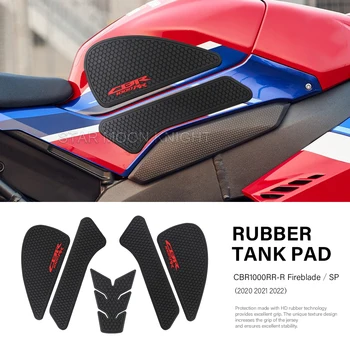 혼다 CBR1000RR R CBR1000RR-R Fireblade SP 2020 2021 용 고무 안티 슬립 탱크 패드 스티커 가스 니 그립 트랙션 사이드 3M 데칼