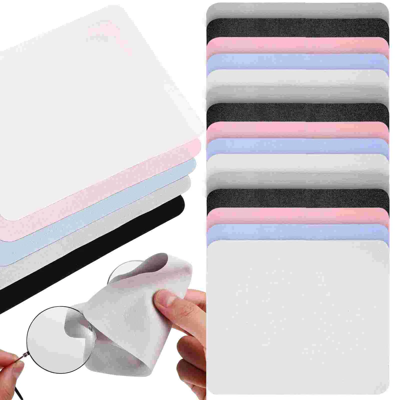 

20 Pcs Lens Cloths Cleaner Screen Microfiber for Glasses Eyeglass Cleaning Bulk