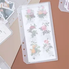 5pcs A5 A6 PVC Notebook Pouch Bags 6 Holes Loose Leaf Inner Pocket for Binder Planner Diary Ticket Storage Card Organizer 
5pcs A5 A6 PVC Notebook Pouch Bags 6 Holes Loose Leaf Inner Pocket for Binder Planner Diary Ticket Storage Card Organizer
