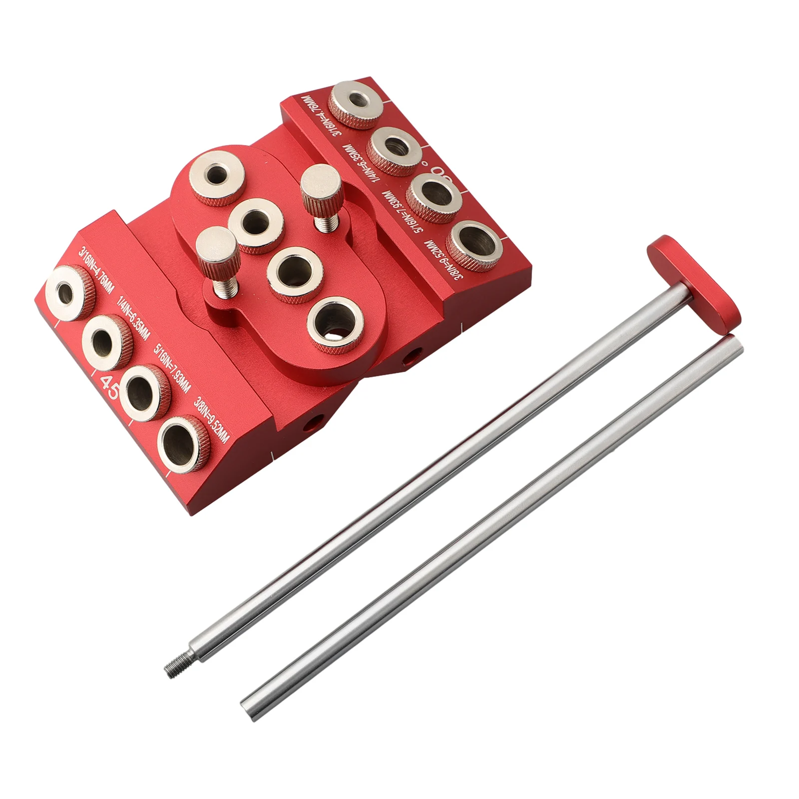 Durable Aluminum Alloy Angle Drill Guide for Precise Angled Hole Drilling 30 45 90 Degree Angle Drill Guide for Woodworking
Durable Aluminum Alloy Angle Drill Guide for Precise Angled Hole Drilling 30 45 90 Degree Angle Drill Guide for Woodworking