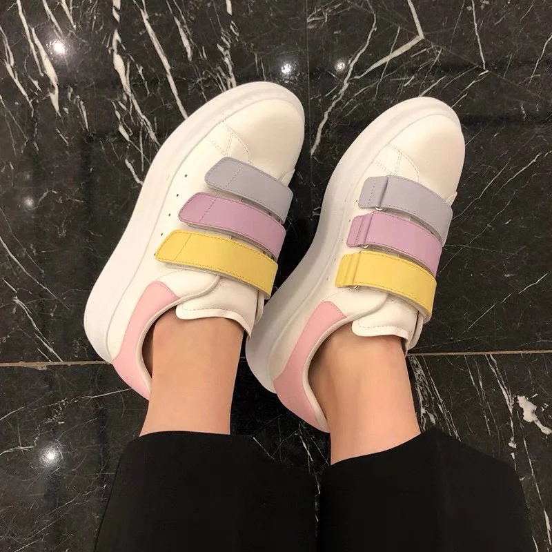 

2022 Spring and Autumn Women Sneakers Calfskin Satin Leather Lining Sheepskin Insole Small White Shoes