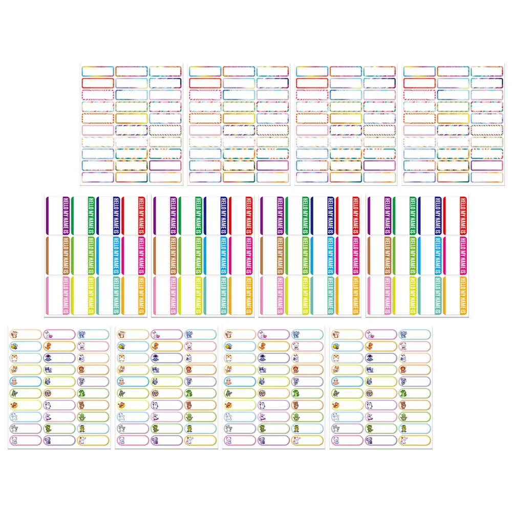 12 Sheets Waterproof Stickers Name Labels for Office Multipurpose Tabs Blank Letter Scrapbooking Student
12 Sheets Waterproof Stickers Name Labels for Office Multipurpose Tabs Blank Letter Scrapbooking Student