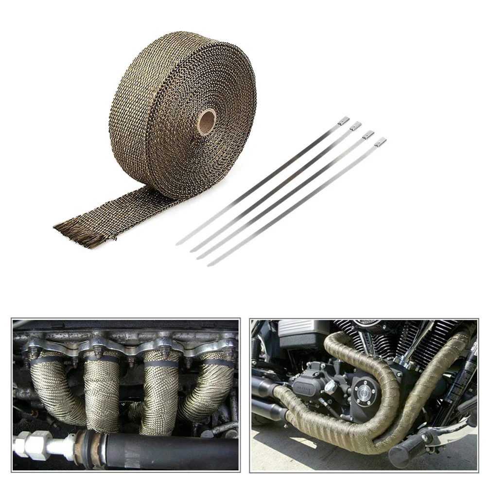 Exhaust Heat Wrap High Temp Heat Insulated High Temperature Downpipe Shield Tape Resistant For Motorcycle Car Water Heater
Exhaust Heat Wrap High Temp Heat Insulated High Temperature Downpipe Shield Tape Resistant For Motorcycle Car Water Heater