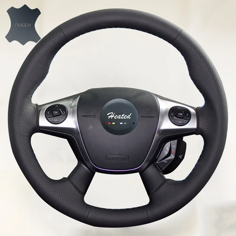 Nappa Leather Auto Steering Wheel Cover for Ford Focus 3 2012-2014 KUGA Escape 2013-2016 Car Styling Braid on The Steering Wheel
Nappa Leather Auto Steering Wheel Cover for Ford Focus 3 2012-2014 KUGA Escape 2013-2016 Car Styling Braid on The Steering Wheel