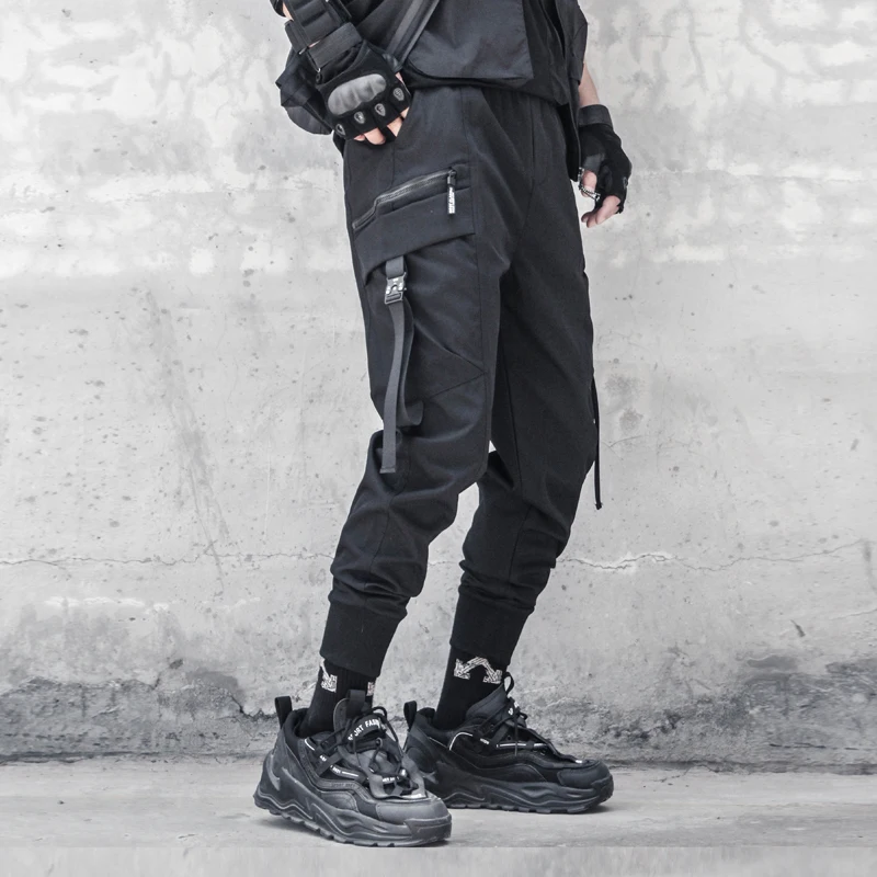 Techwear Women's Workwear With Streamers Overalls Small Foot Pants Male Teen Fashion
Techwear Women's Workwear With Streamers Overalls Small Foot Pants Male Teen Fashion