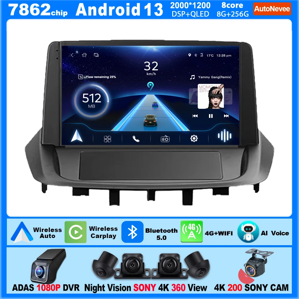 Car Radio Android Carplay For RENAULT FLUENCE 1 2009-2017 Multimedia Player Touch Screen 9 Inch GPS Navigation Wifi 5G Display
Car Radio Android Carplay For RENAULT FLUENCE 1 2009-2017 Multimedia Player Touch Screen 9 Inch GPS Navigation Wifi 5G Display