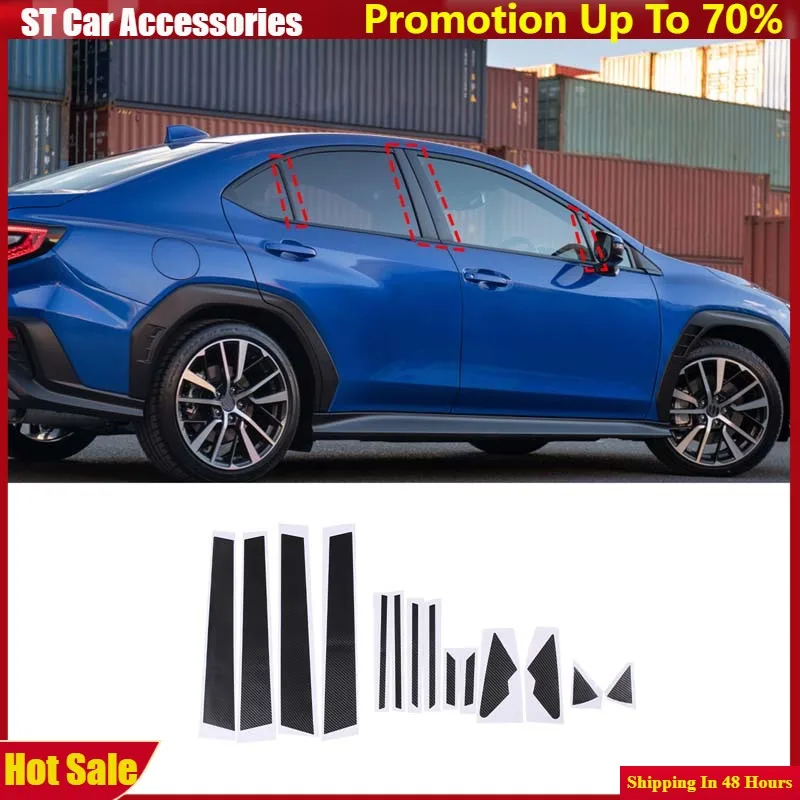 For Subaru WRX 2021 2022 2023 PVC carbon fiber Car Windows B-pillar cover Trim Strip Sticker Car Accessories
For Subaru WRX 2021 2022 2023 PVC carbon fiber Car Windows B-pillar cover Trim Strip Sticker Car Accessories