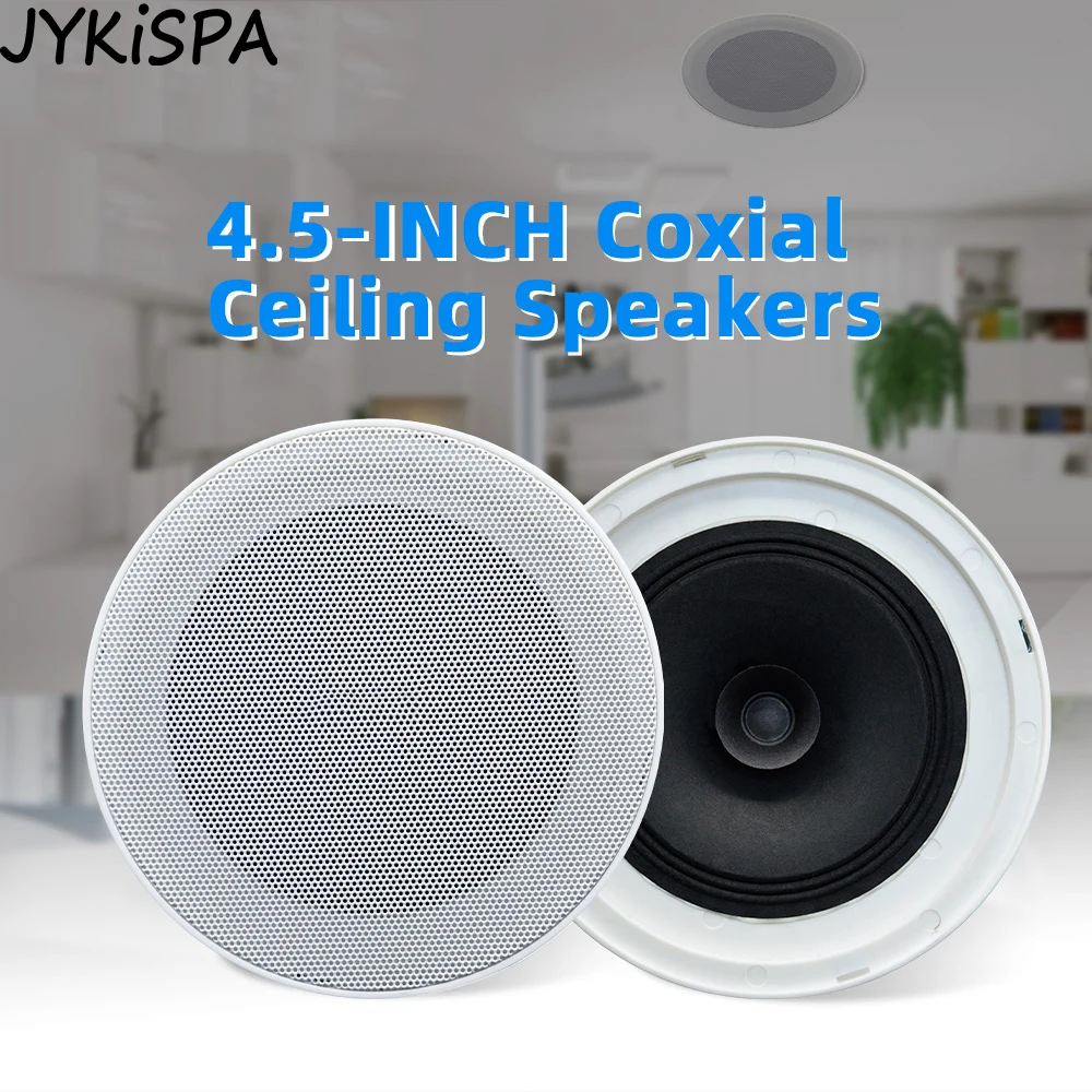 4.5 Inch Home Theater Sound System Ceiling Speaker Background Music White Round Built In Wall Loudspeaker HiFi PA System
4.5 Inch Home Theater Sound System Ceiling Speaker Background Music White Round Built In Wall Loudspeaker HiFi PA System