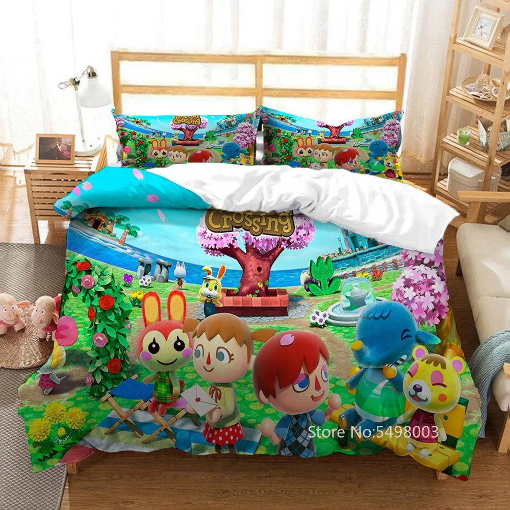 3D Animal Crossing Game Bedding Set Cartoon Duvet Cover Bed Set Queen King Size Child Kids Custom Quilt Cover Home Bedroom Decor
3D Animal Crossing Game Bedding Set Cartoon Duvet Cover Bed Set Queen King Size Child Kids Custom Quilt Cover Home Bedroom Decor