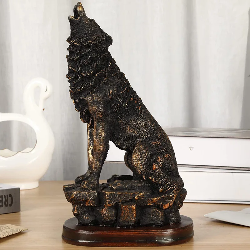 Resin Wolf Statue Home Office Decorations Animal Collectible Decorative Figurines Sculpture Living Room Desk Bookshelf Decor
Resin Wolf Statue Home Office Decorations Animal Collectible Decorative Figurines Sculpture Living Room Desk Bookshelf Decor