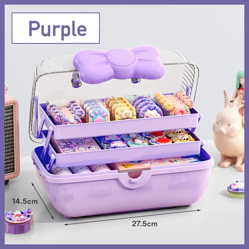 Large Capacity Headwear Storage Box Storage Children's Toy Desktop Three Layer Creative Storage Box Hairpin Storage Box
Large Capacity Headwear Storage Box Storage Children's Toy Desktop Three Layer Creative Storage Box Hairpin Storage Box
