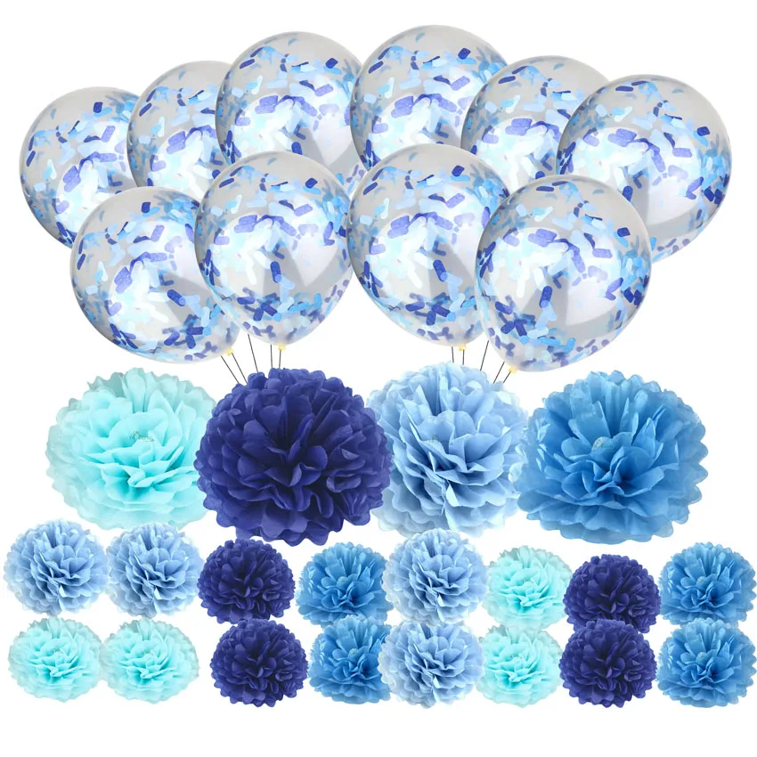 

Set Hanging Flower Pompom Tissue Paper Pom Poms for Weddings and Other Occasions Party Birthday Baby Shower Christmas