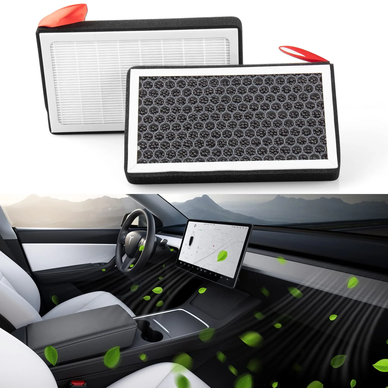For Tesla Model 3 Model Y 2023 HEPA Activated Carbon Air Filter 2 Pieces Set Air Conditioner Filter Element Replacement
For Tesla Model 3 Model Y 2023 HEPA Activated Carbon Air Filter 2 Pieces Set Air Conditioner Filter Element Replacement