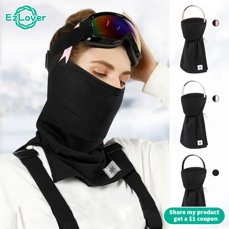 

New Winter Outdoor Men's And Women's Ski Mountaineering Headscarf Face Neck Mask Warmth Riding And Running Thickening Headwear