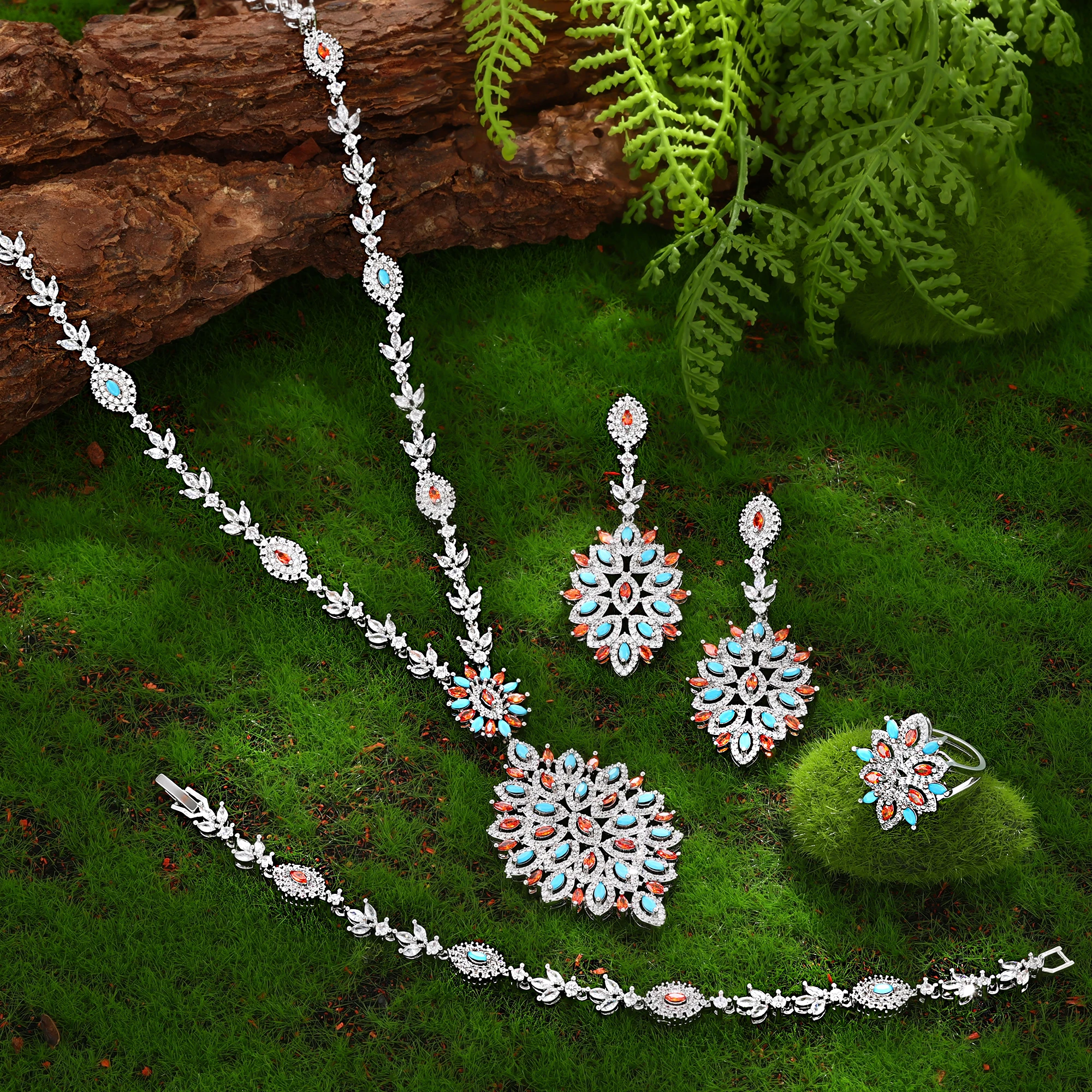 2023 New 4-piece Set Long Droplet Sweater Chain Bridal Wedding Set Cubic zirconia Saudi Dubai Party Jewelry
2023 New 4-piece Set Long Droplet Sweater Chain Bridal Wedding Set Cubic zirconia Saudi Dubai Party Jewelry