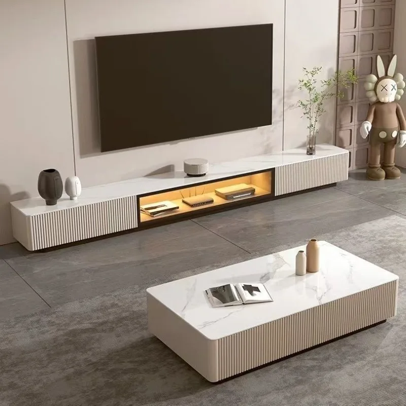 Rock panel floor cabinet, TV cabinet, coffee table combination, simple modern light luxury TV cabinet, new living room floor sta
Rock panel floor cabinet, TV cabinet, coffee table combination, simple modern light luxury TV cabinet, new living room floor sta