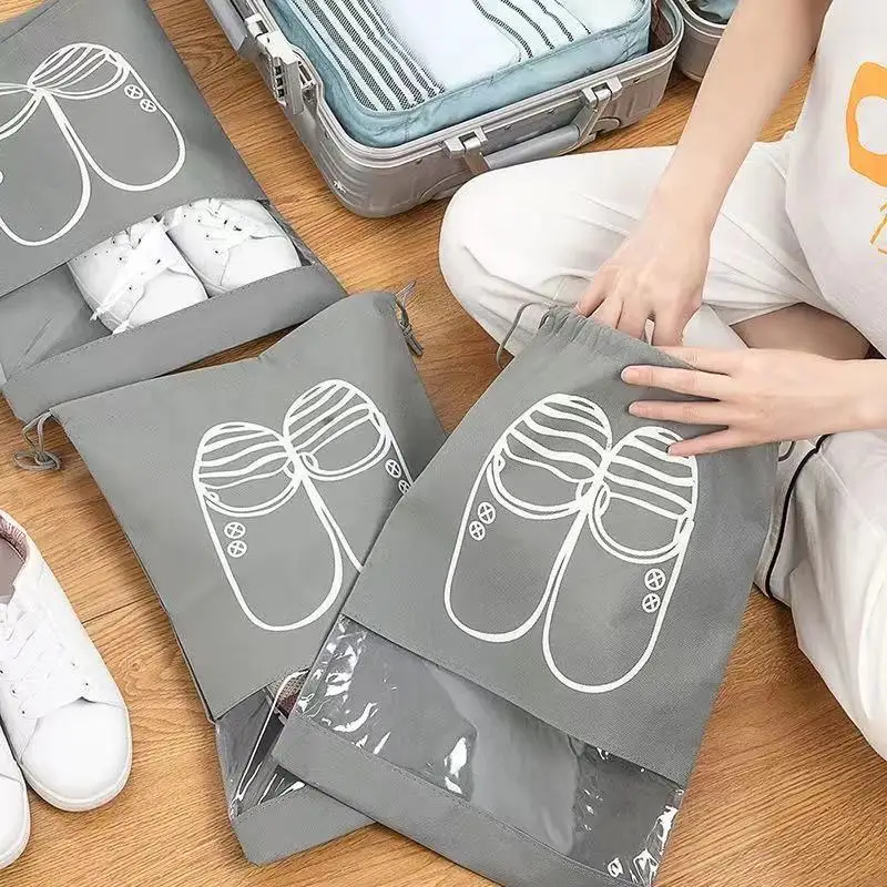 5PCS Shoes Storage Organizer Bags Thickened Non-woven Travel Portable Closet Bag Waterproof Pocket Tranparent Hanging Bag
5PCS Shoes Storage Organizer Bags Thickened Non-woven Travel Portable Closet Bag Waterproof Pocket Tranparent Hanging Bag