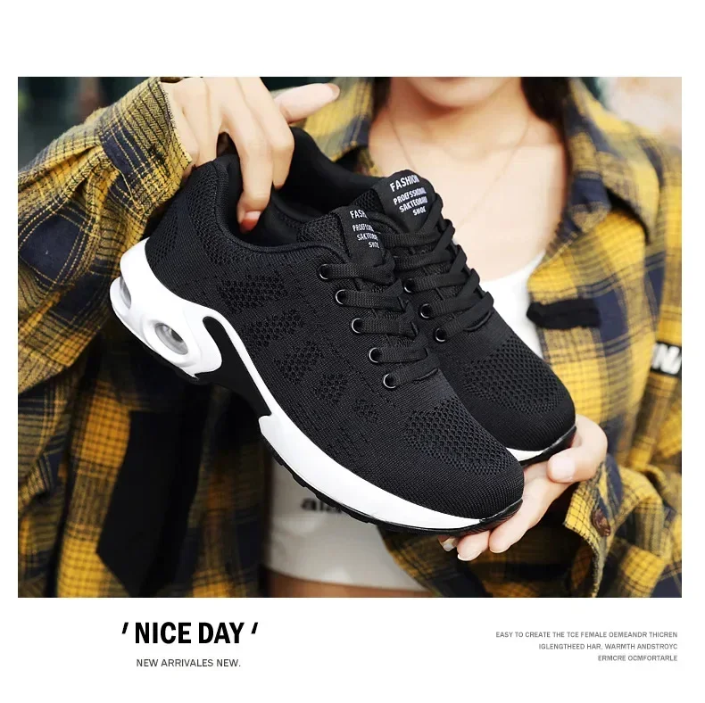Fall New Running Shoes Women's Air Cushion Shoes Soft Bottom Casual Sneakers Fall New Running Shoes Women's Air Cushion Shoes Soft Bottom Casual Sneakers