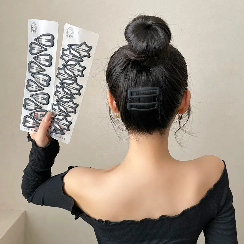 10PCS/lot Non Slip Matt Black Alloy Hairpin Big Water Drop Geometric Solid Pin Women Make Up Hair Clip Universal Hair accessory
10PCS/lot Non Slip Matt Black Alloy Hairpin Big Water Drop Geometric Solid Pin Women Make Up Hair Clip Universal Hair accessory