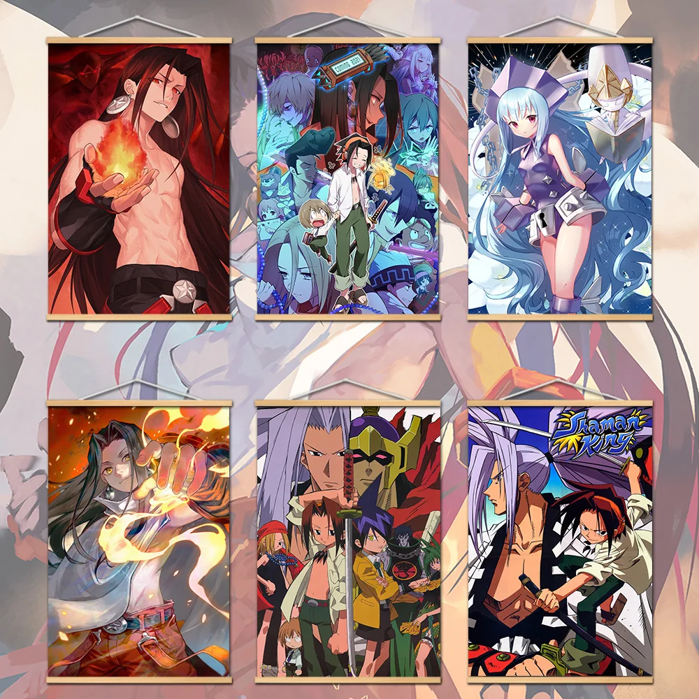 Shaman King Asakura Yoh Asakura Hao HD Print Anime Manga Poster canvas painting Solid Wood Hanging Scroll posters wall decor
Shaman King Asakura Yoh Asakura Hao HD Print Anime Manga Poster canvas painting Solid Wood Hanging Scroll posters wall decor