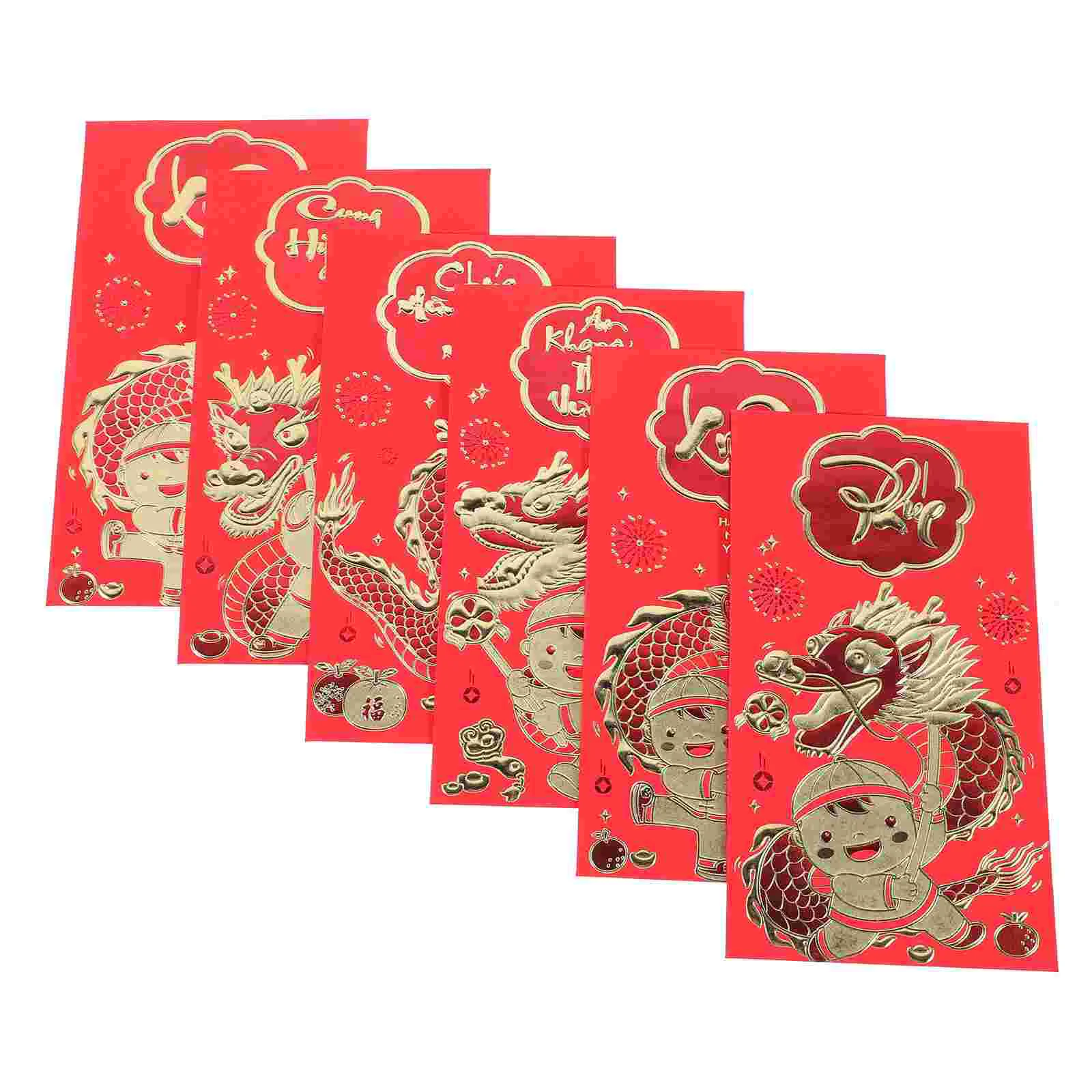 Chinese Dragon Year Red Envelopes New Year Gift Red Pocket Envelope Spring Festival Lucky Money Pocket Money Bags
Chinese Dragon Year Red Envelopes New Year Gift Red Pocket Envelope Spring Festival Lucky Money Pocket Money Bags