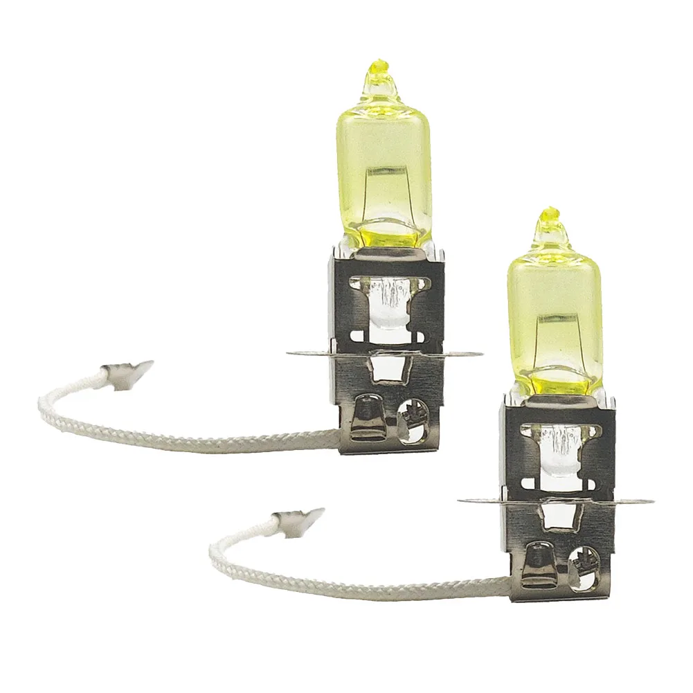 2pcs Universal Car Yellow H3 Halogen Bulb 3000K 2000LM 12V-24V DC High Beam Headlight Daytime Running Light Headlights
2pcs Universal Car Yellow H3 Halogen Bulb 3000K 2000LM 12V-24V DC High Beam Headlight Daytime Running Light Headlights