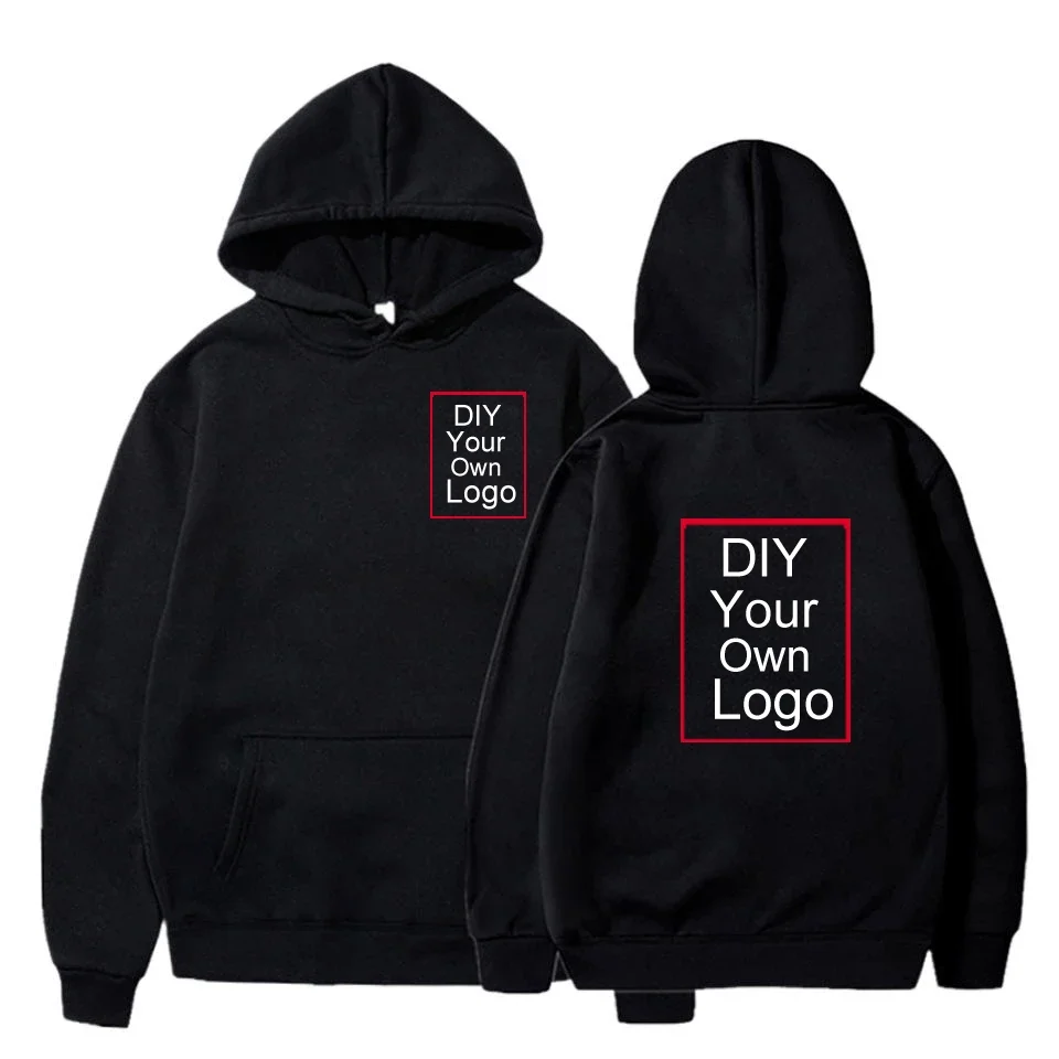 Customize Your Logo Men's Hoodie Autumn Winter Fleece Thick Hooded Sweatshirt Simple DIY Basic Pullover Couple Hoodie Streetwear
Customize Your Logo Men's Hoodie Autumn Winter Fleece Thick Hooded Sweatshirt Simple DIY Basic Pullover Couple Hoodie Streetwear