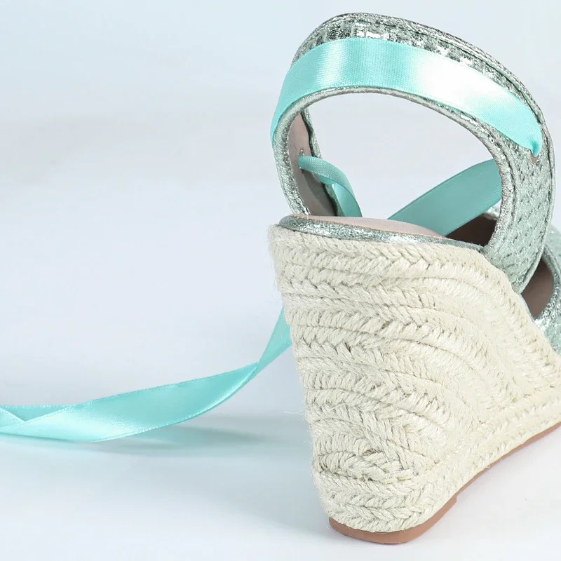 Simple Fashion Strappy Large Size 35-42 Women Shoes Elegant Woven Wedge Sandals Women Comfortable Designer Brand Sandals Women 32 S3efff4c076464858a5112bee32bdeb3bZ