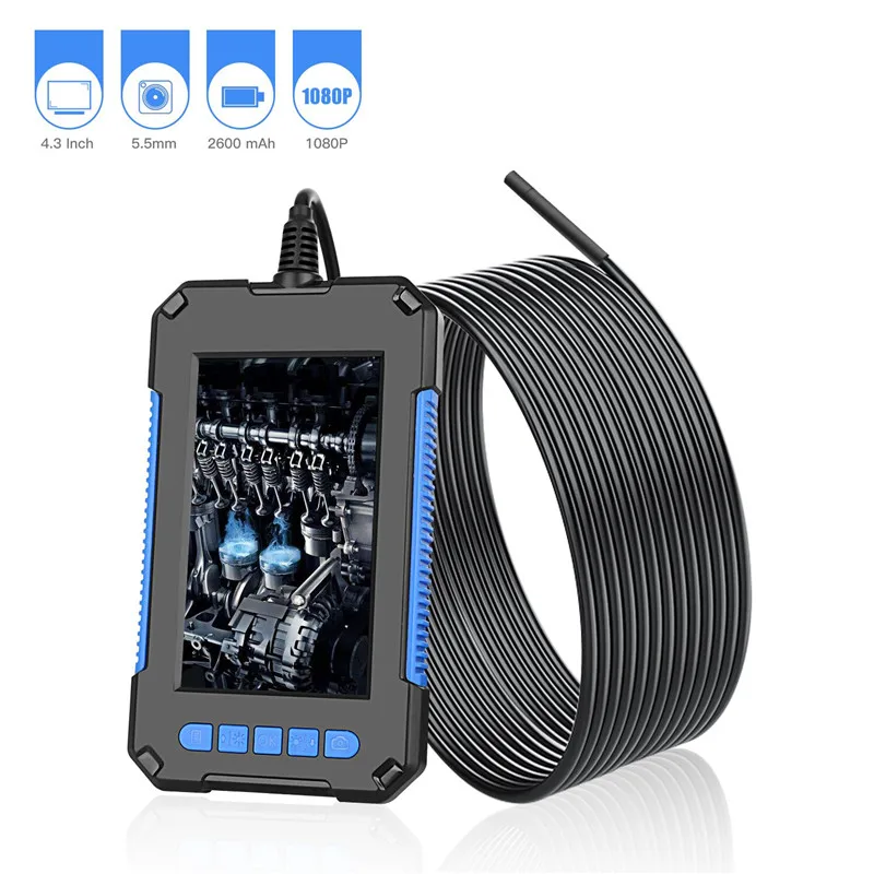 1080P HD Endoscope Camera 4.3'' Screen 8mm Snake Camera with LED Light For Car Air Conditioner Engine Checking Sewer Drain 2/5m
1080P HD Endoscope Camera 4.3'' Screen 8mm Snake Camera with LED Light For Car Air Conditioner Engine Checking Sewer Drain 2/5m