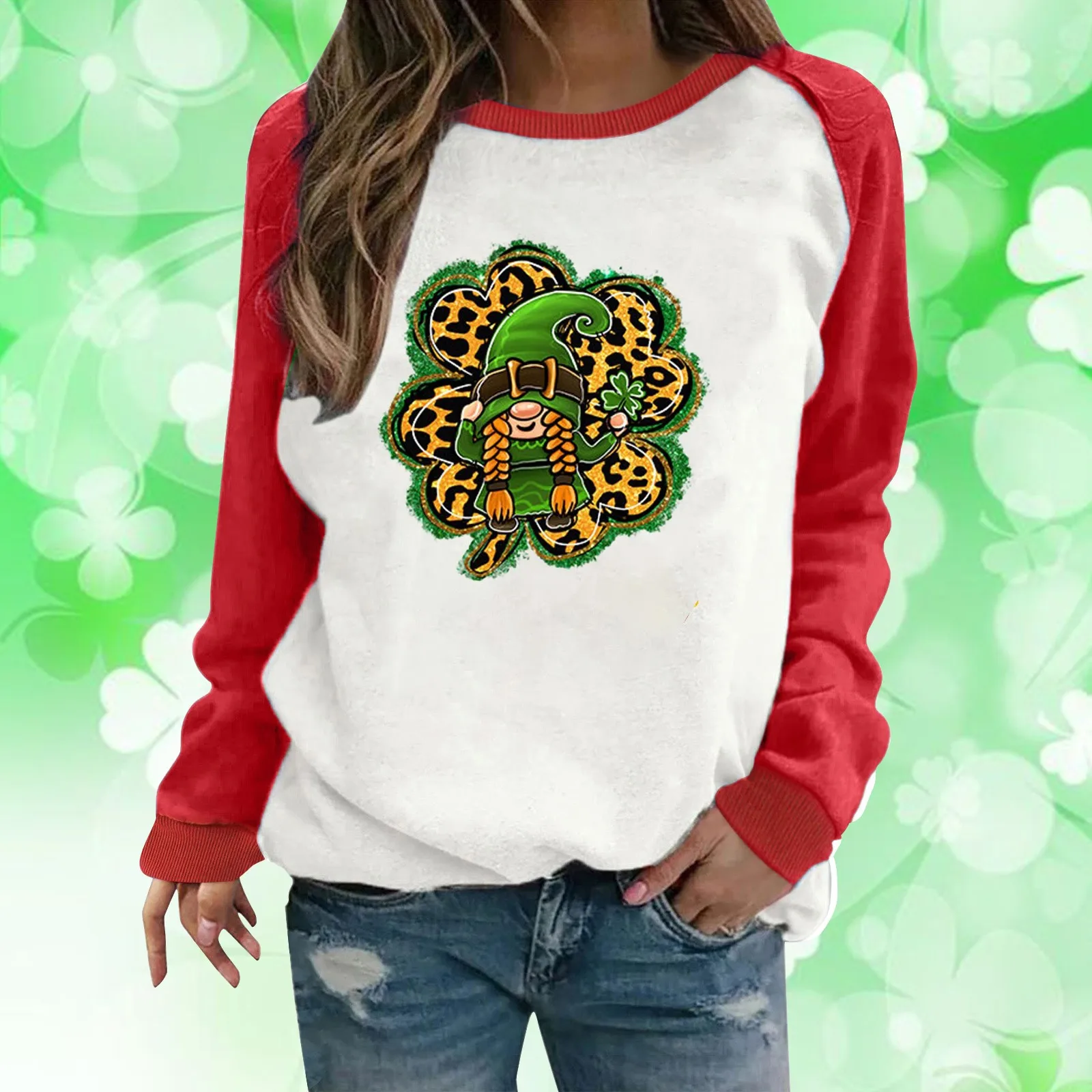 Womens Casual Long Sleeve Crew Neck Printed Pullover Hoodless Jacket Pants Outfit Women Comfort Color Sweatshirts Women
Womens Casual Long Sleeve Crew Neck Printed Pullover Hoodless Jacket Pants Outfit Women Comfort Color Sweatshirts Women