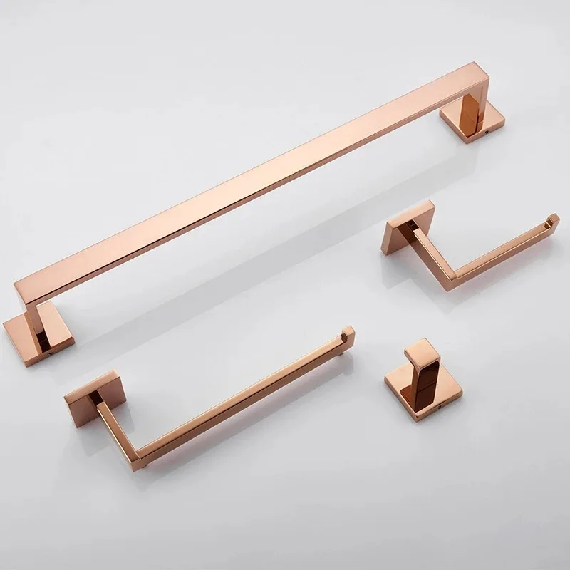304 Stainless Steel Brushed Rose Gold Four Piece Paper Towel Holder Towel Ring Bath Towel Holder Set Bathroom Hook Hardware
304 Stainless Steel Brushed Rose Gold Four Piece Paper Towel Holder Towel Ring Bath Towel Holder Set Bathroom Hook Hardware
