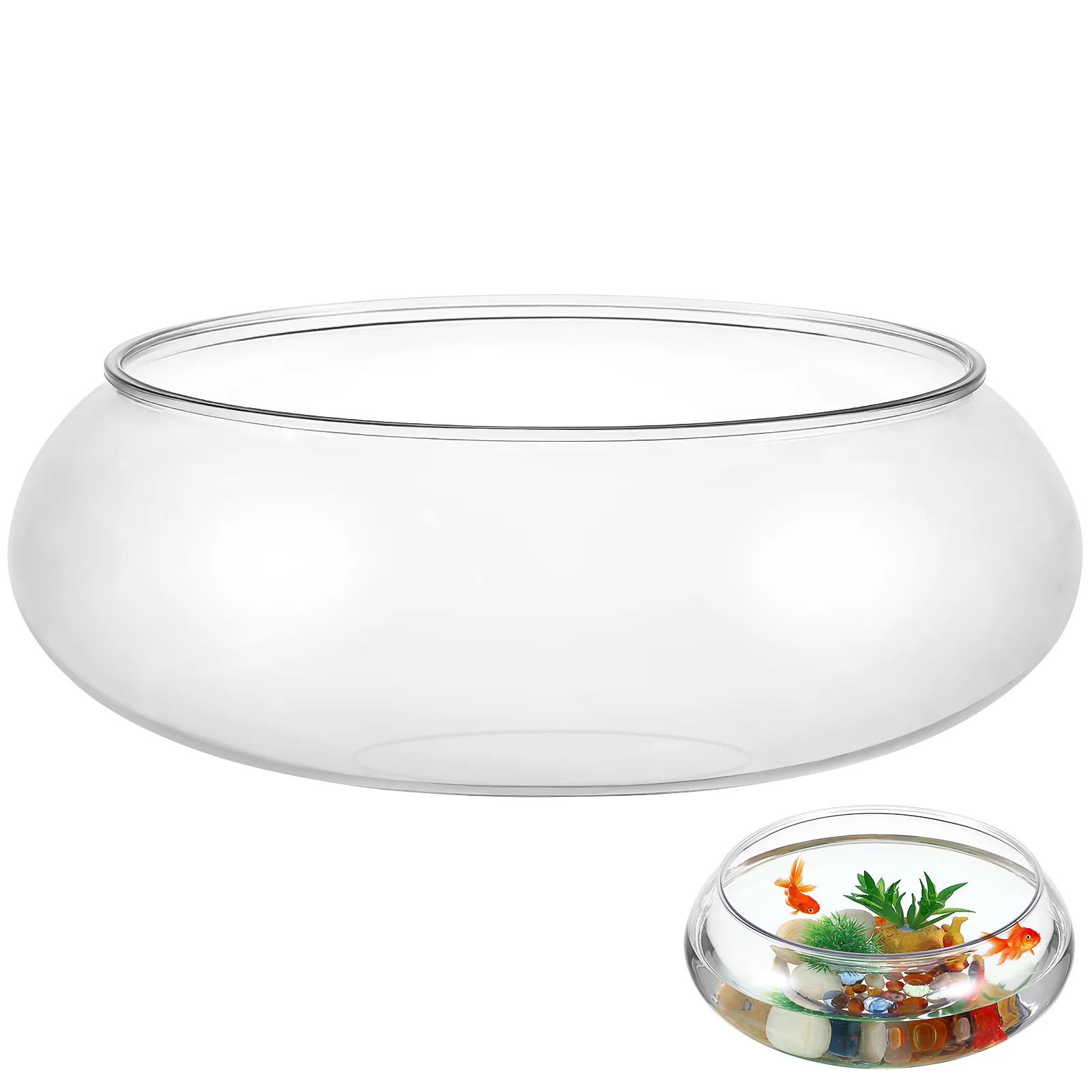 Flower Glass Vase Bowl Wide Mouth Round Vase Terrarium Succulent Planter Hydroponic Planter Floral Container Globe Fish Bowl
Flower Glass Vase Bowl Wide Mouth Round Vase Terrarium Succulent Planter Hydroponic Planter Floral Container Globe Fish Bowl