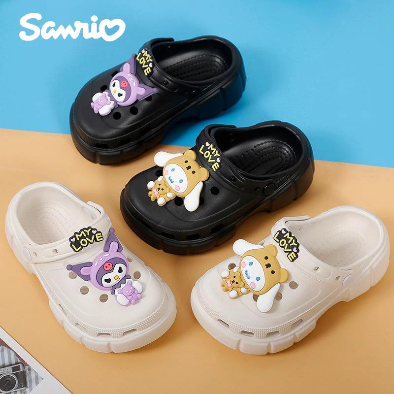 Аниме Sanrios Cinnamoroll Kawaii летние уличные пляжные сандалии для детей младенцев обувь с отверстиями увеличивающие рост тапочки для родителей и детей Новинка
Аниме Sanrios Cinnamoroll Kawaii летние уличные пляжные сандалии для детей младенцев обувь с отверстиями увеличивающие рост тапочки для родителей и детей Новинка